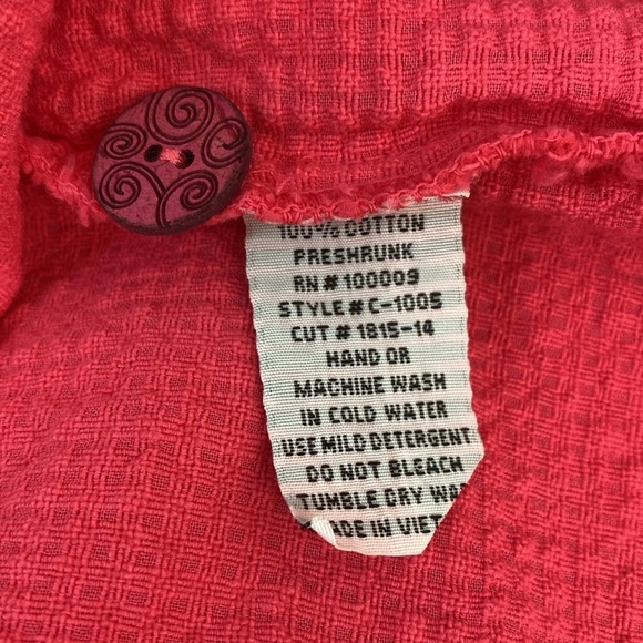 Focus Casual Life Cotton Button Front top XL - Picture 10 of 11